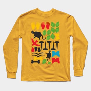 Frida Cutout Pattern Long Sleeve T-Shirt